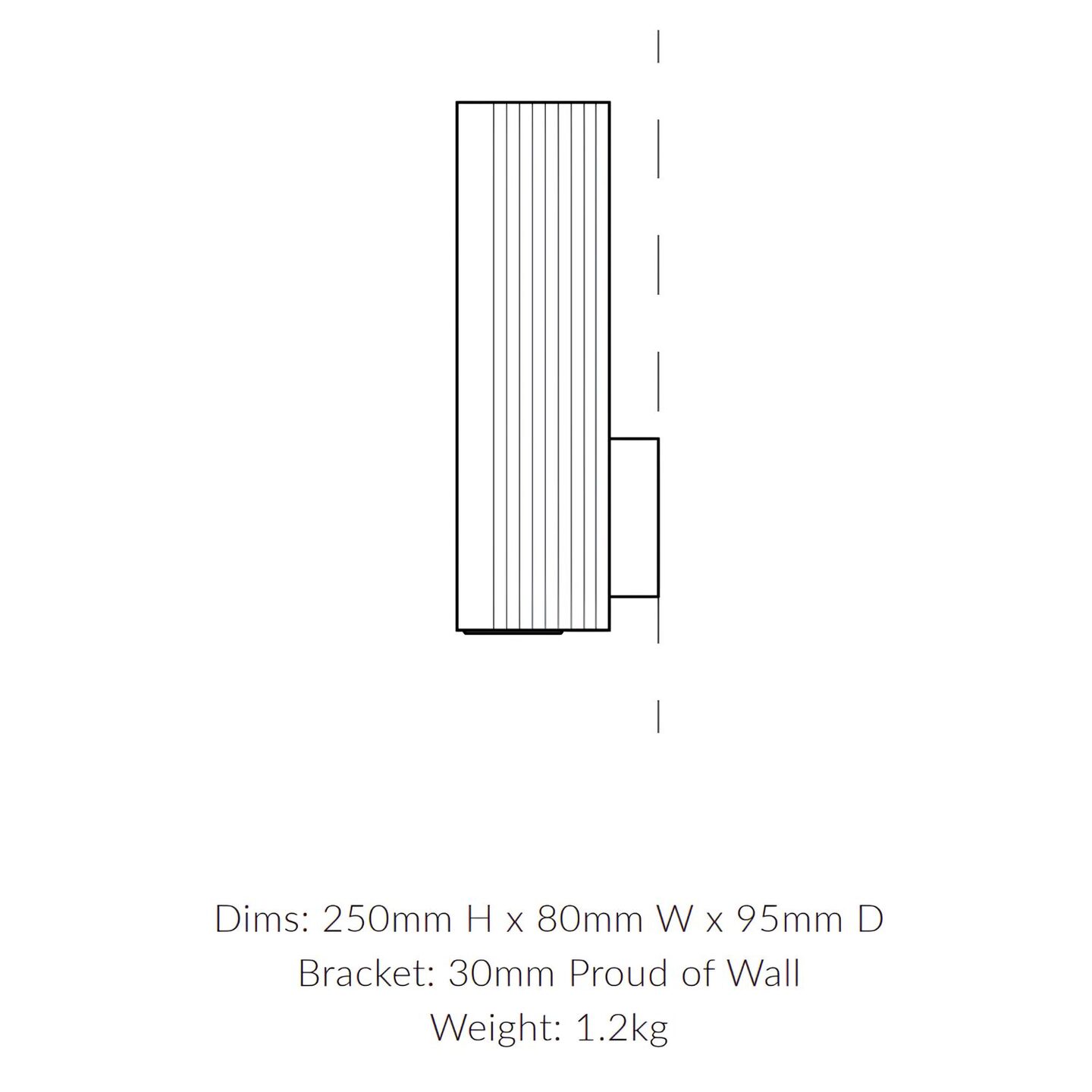 Tile Sconce Black Chocolate